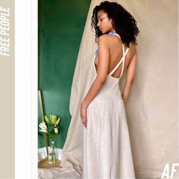 FREE PEOPLE STAY SALTY MIDI DRESS NEW MEDIUM - Picture 4 of 11